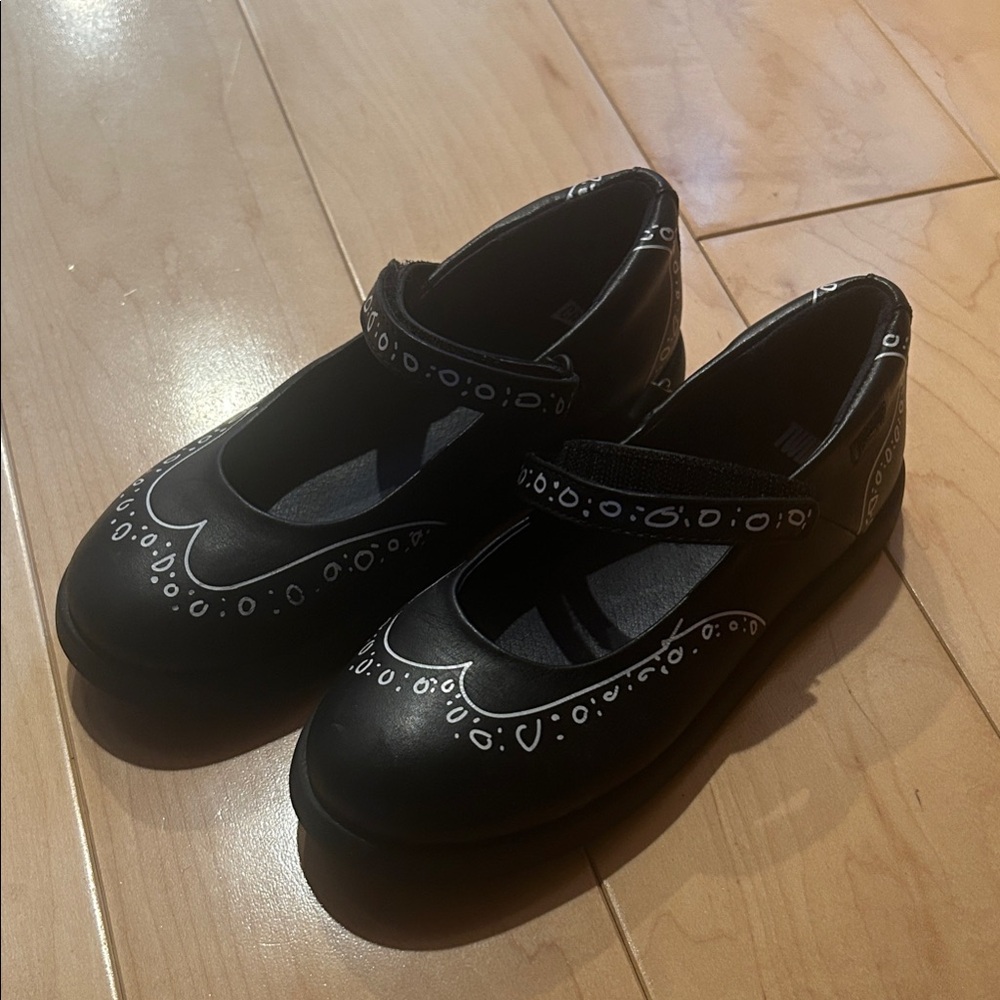 CAMPER Twins - Ballerinas for Girls Casual Shoes (Black)